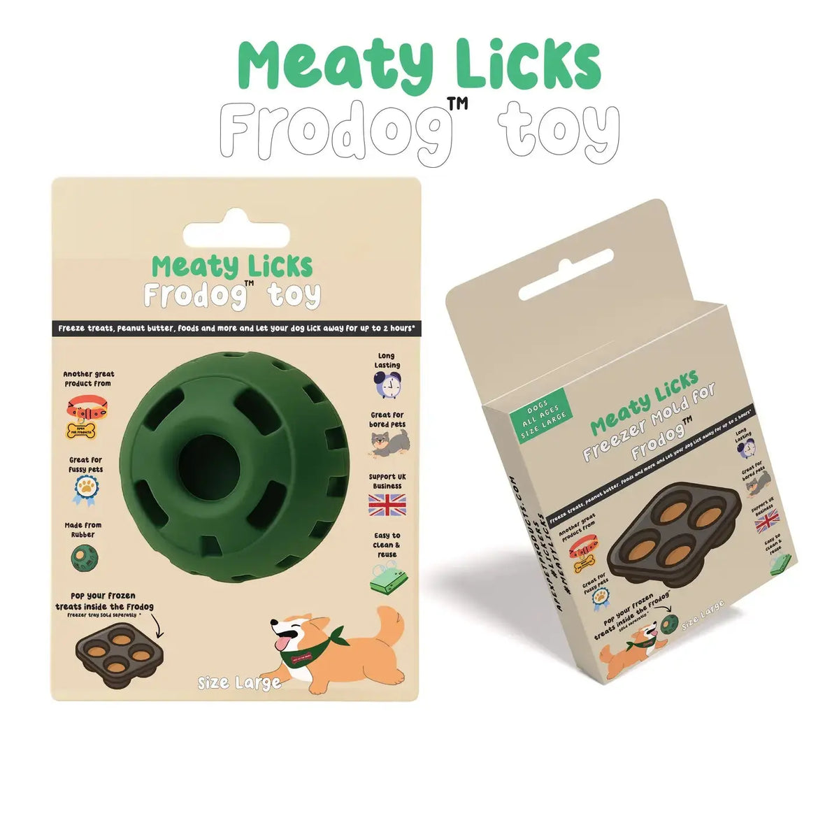 APEX - FRODOG - Jeu de Léchage + Moule pour 4 Friandises APEX PET PRODUCTS