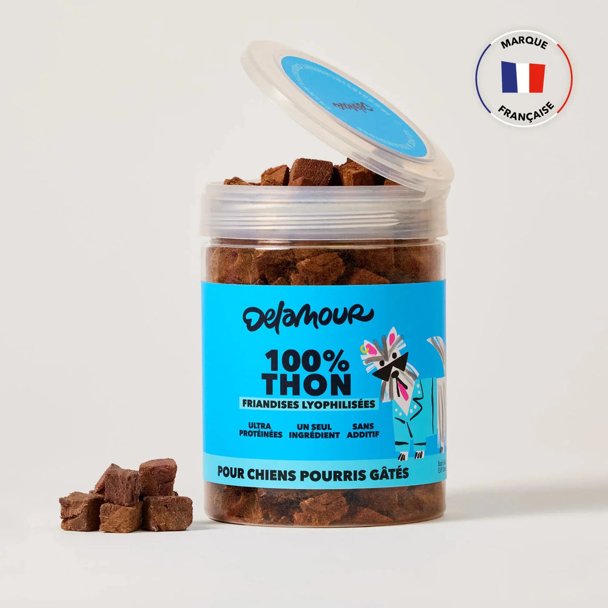 Delamour - Les Lyophilisées au Thon – Friandises 100 % Naturelles pour Chien et Chat DELAMOUR
