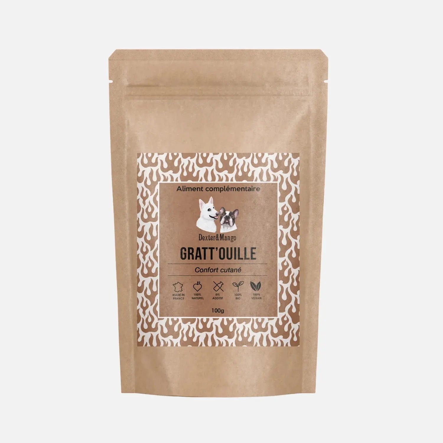 Démangeaisons chien et chat – L'aliment complémentaire Gratt'ouille DEXTER & MANGO