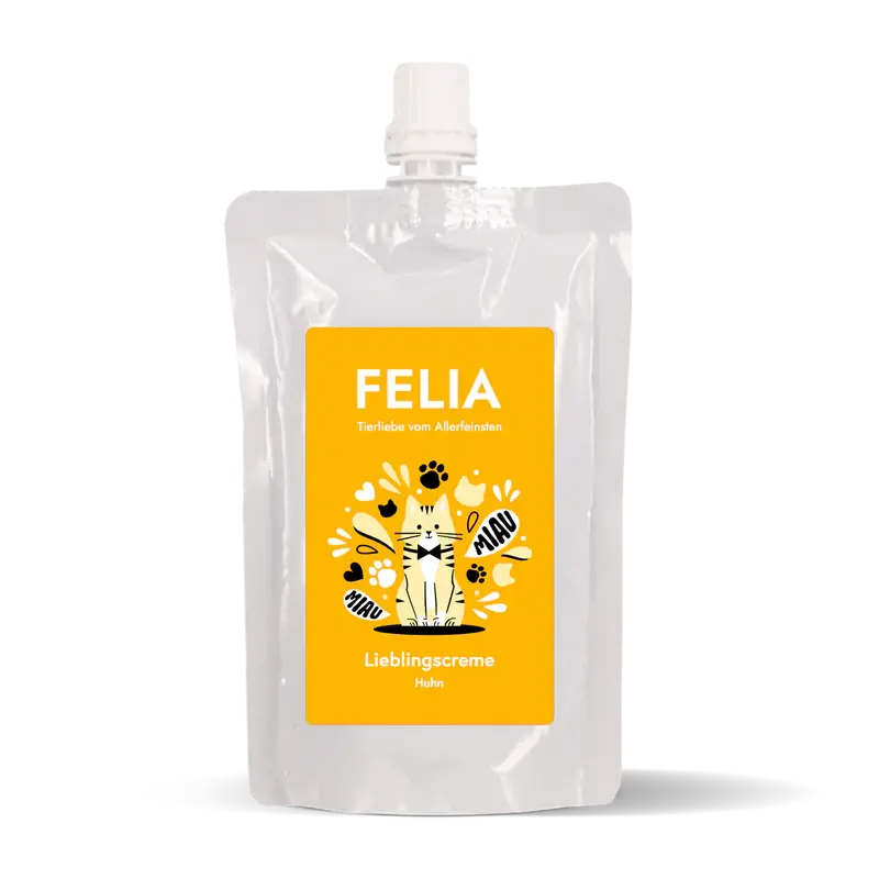 FRED & FELIA - Crème Gourmande pour Chat – Poulet & Saumon FRED & FELIA