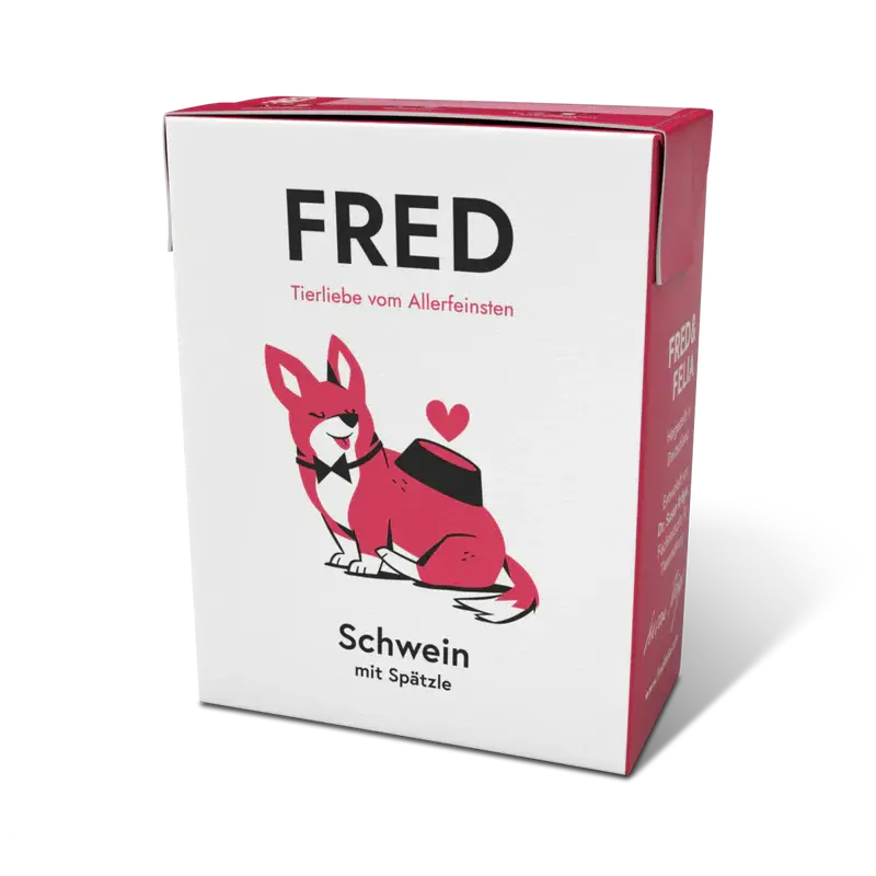 FRED & FELIA - pâtée chien - Porc aux Spätzle FRED & FELIA