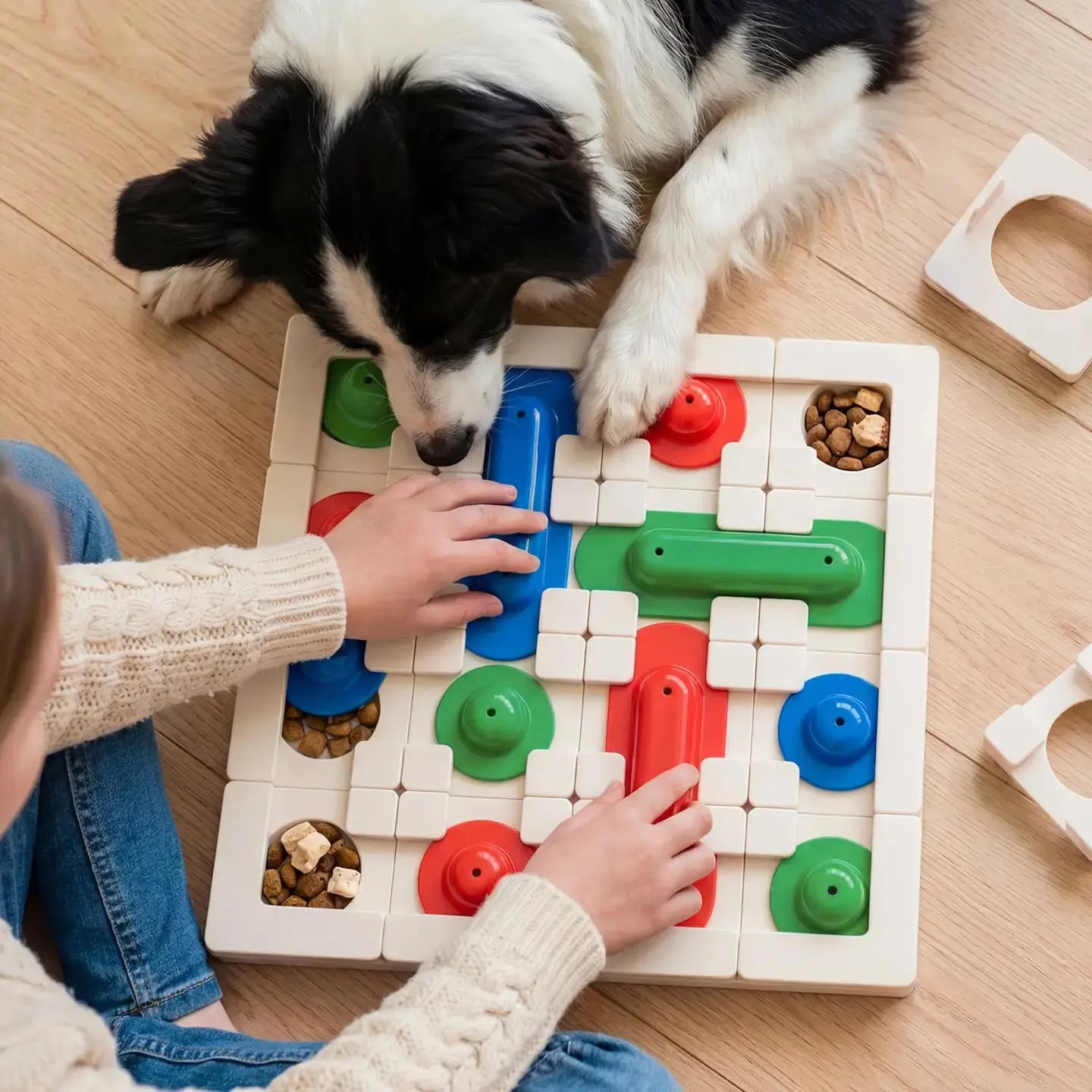 Jeu d’Intelligence Modulaire pour Chien - Labyrinthe Évolutif & Enrichissement Mental- Puzzle feeder -Plus Pack DOG & CAT ETOILES