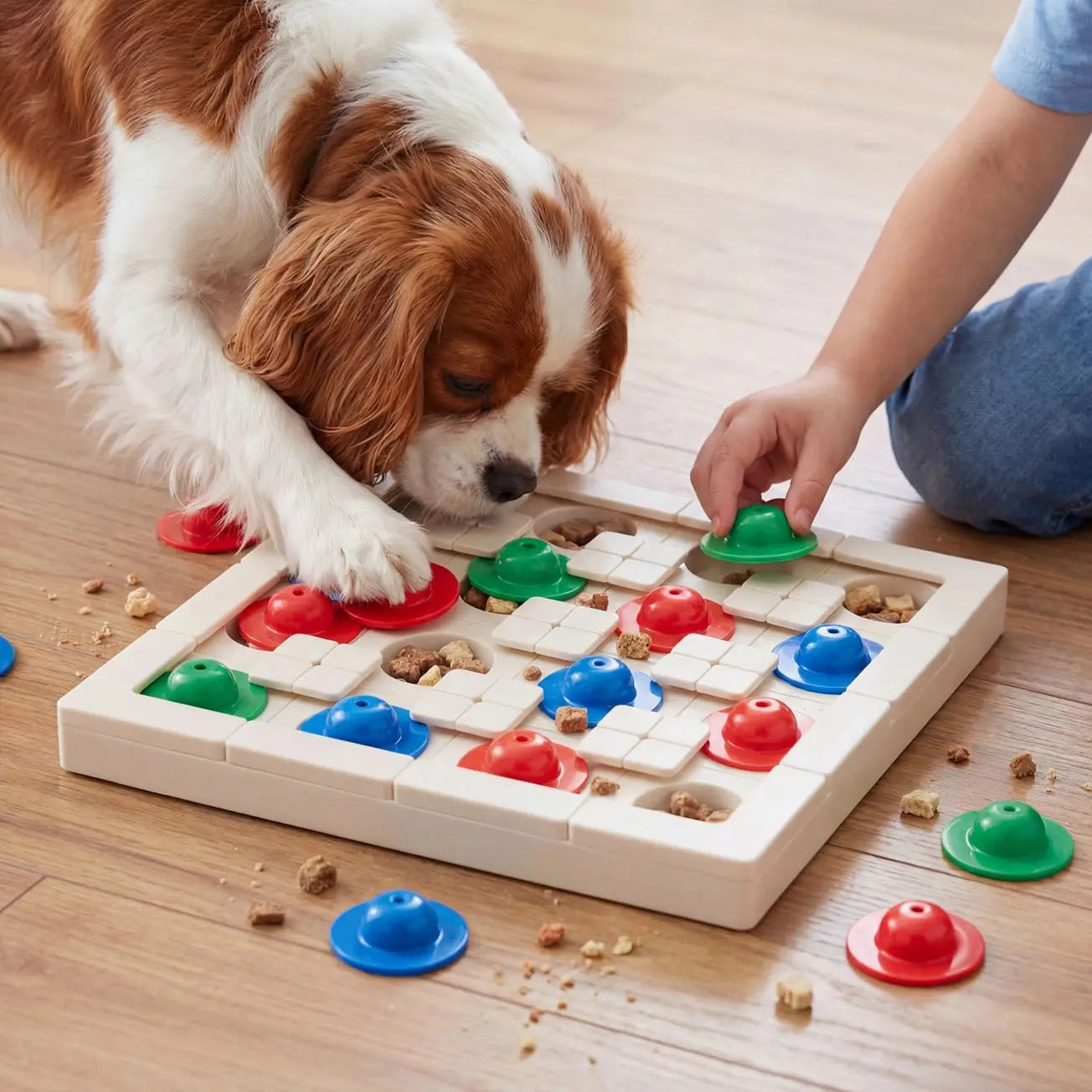 Jeu d’Intelligence Modulaire pour Chien - Labyrinthe Évolutif & Enrichissement Mental- Puzzle feeder -Starter Pack DOG & CAT ETOILES