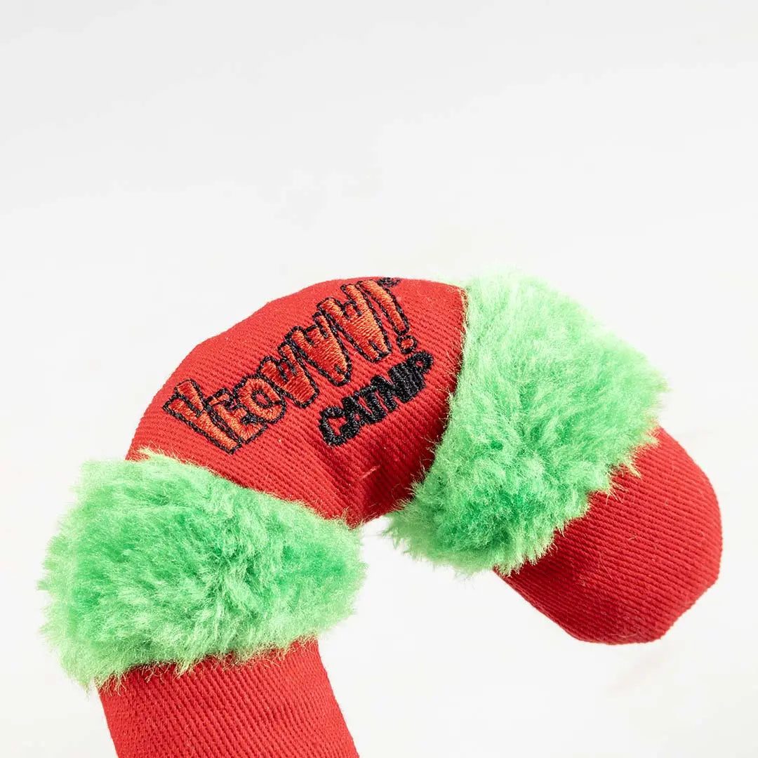 Jouet chat - Xmas peluche bâton de Noël -Herbe à chat DUVOPLUS