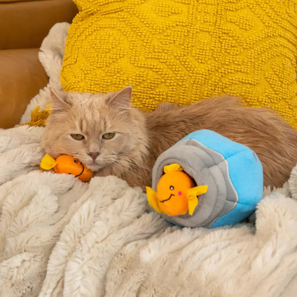 Jouet enrichissement â Bocal Ă Poissons- Zippypaws ZIPPYPAWS
