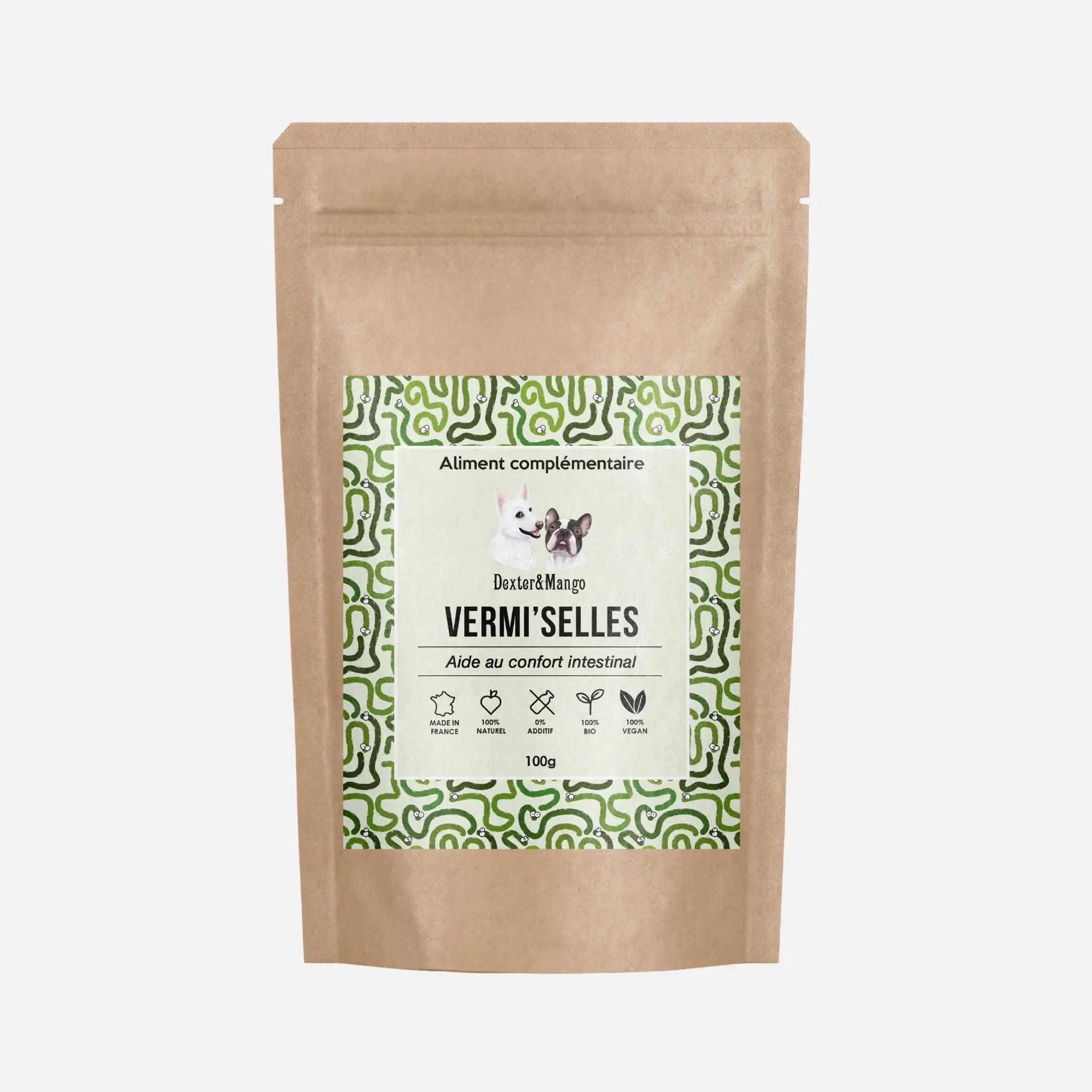 L’aliment complémentaire Vermi'selles DEXTER & MANGO