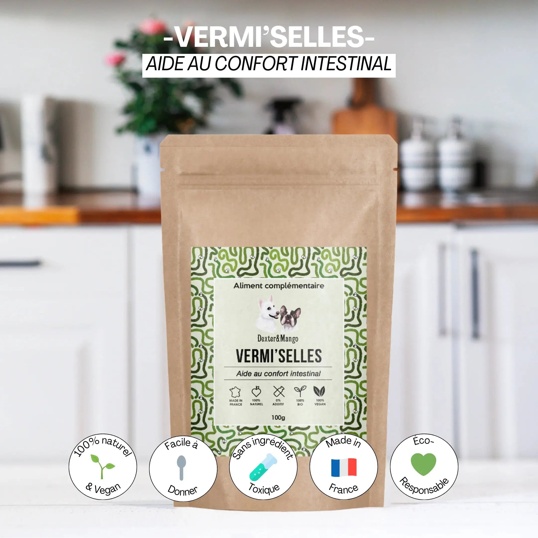 L’aliment complémentaire Vermi'selles DEXTER & MANGO