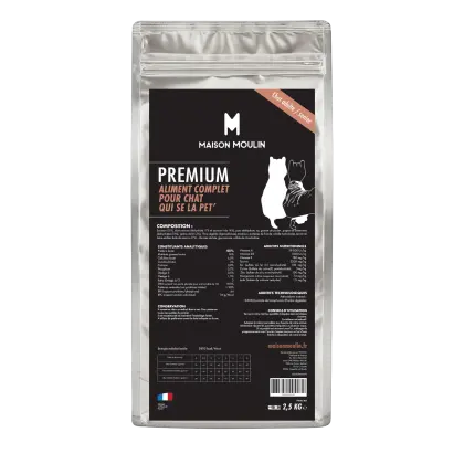 MAISON MOULIN - Croquettes Premium chat Saumon MAISON MOULIN