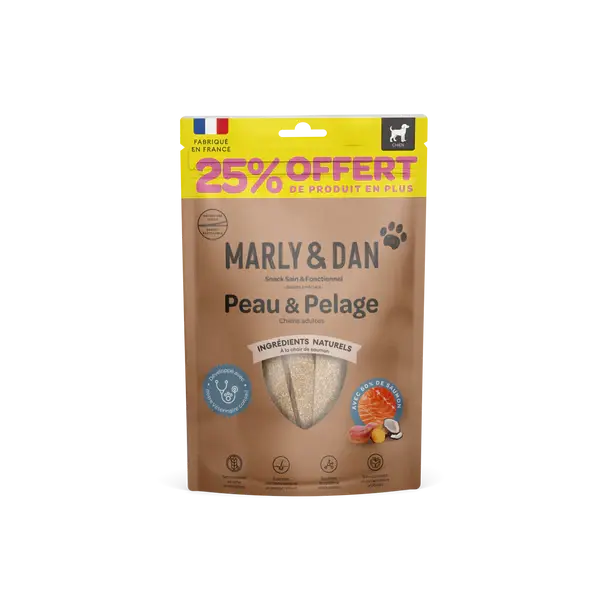 Marly & Dan - Barres à mâcher Peau et Pelage - Chien Marly & Dan