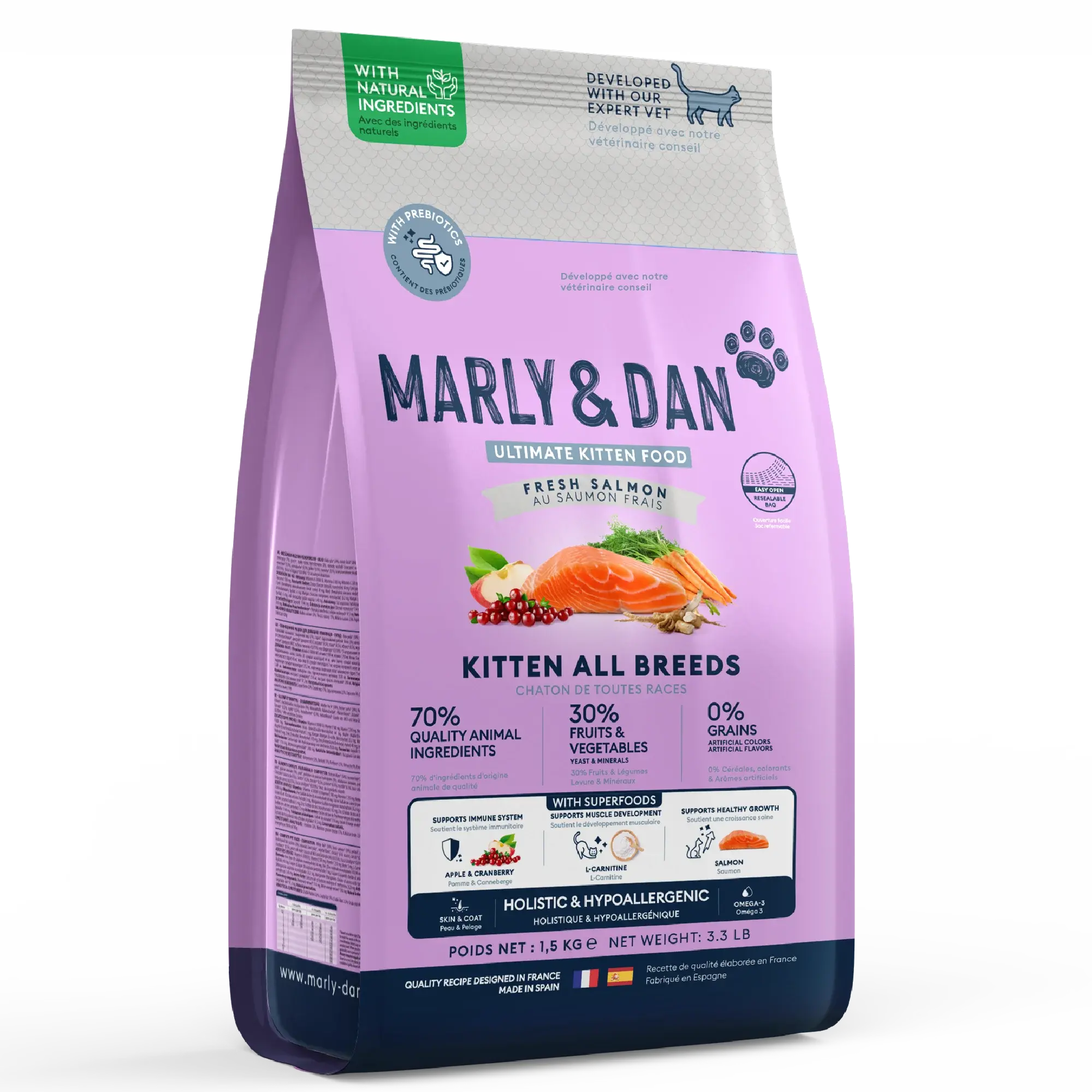 Marly & Dan -Croquettes Chaton Marly & Dan