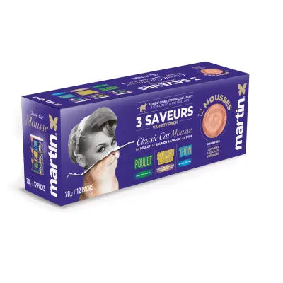Martin Food Classic - Mousse pour chat - Multipack - 70g (x12) MARTIN