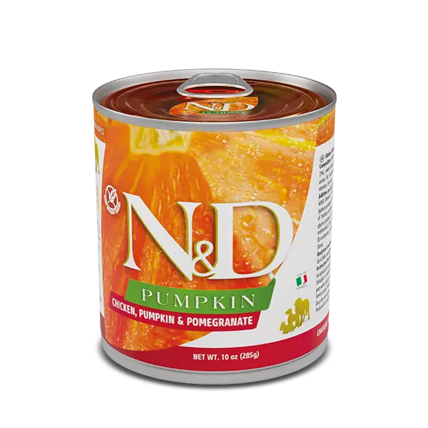Nourriture humide chien – Poulet, Potiron & Grenade – 285g – FARMINA N&D FARMINA