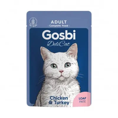 Pùtée Sans Céréales Chat -Poulet & Dinde - Gosbi Delicat Adult GOSBI