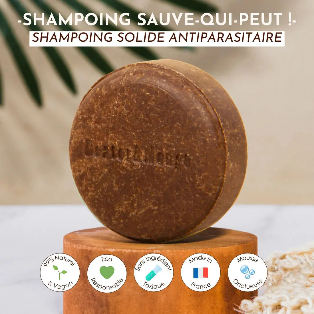 Shampoing solide antiparasitaire, Sauve-qui-peut ! DEXTER & MANGO