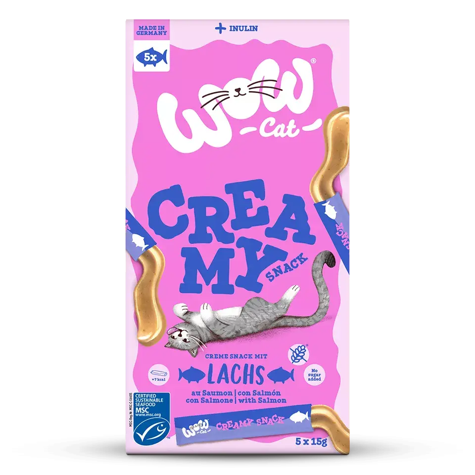 WOW - Creamy Snack Saumon pour chat WOW