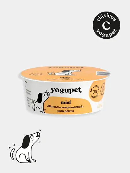 Yaourt sans lactose pour chien - Miel- Yogupet YOGUPET