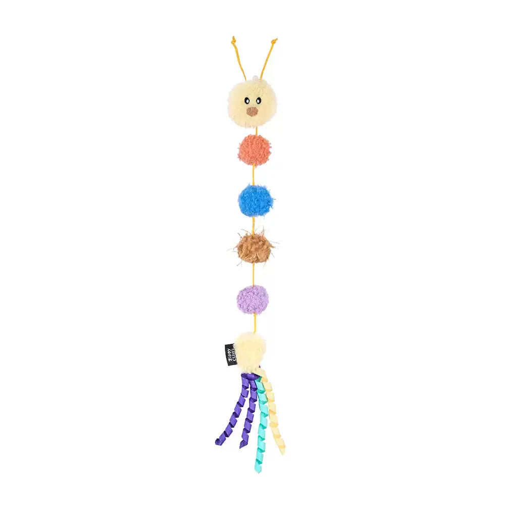 ZIPPYPAWS - PomPom Caterpillar – Jouet pour chat au catnip ZIPPYPAWS