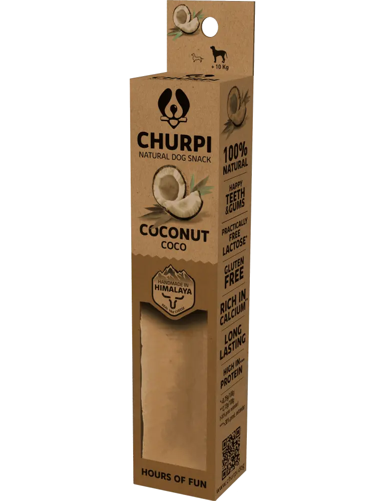 Barre de fromage premium au lait de Yak et  noix de coco CHURPI