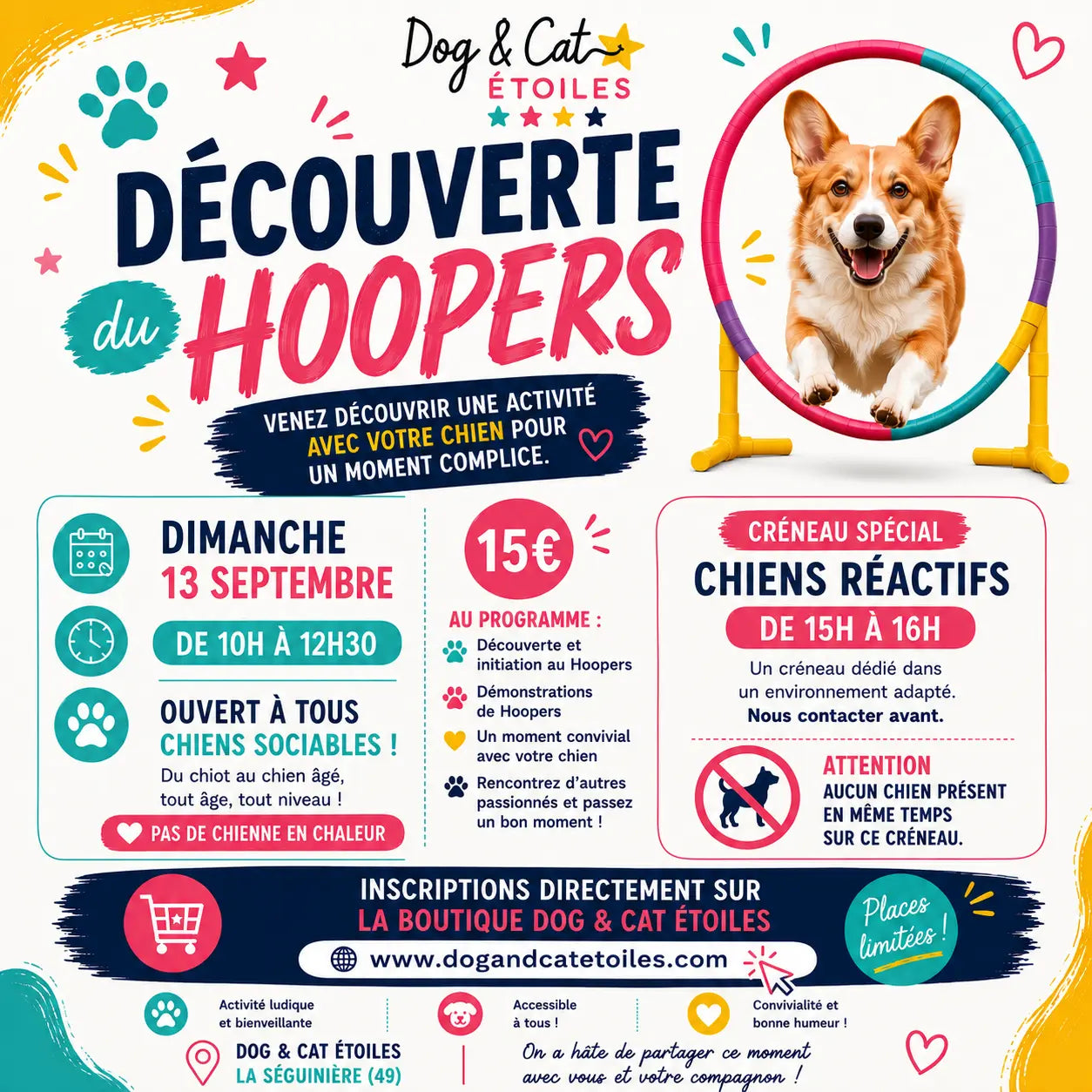 Découverte du  Hoopers - Dimanche 13 septembre DOG & CAT ETOILES