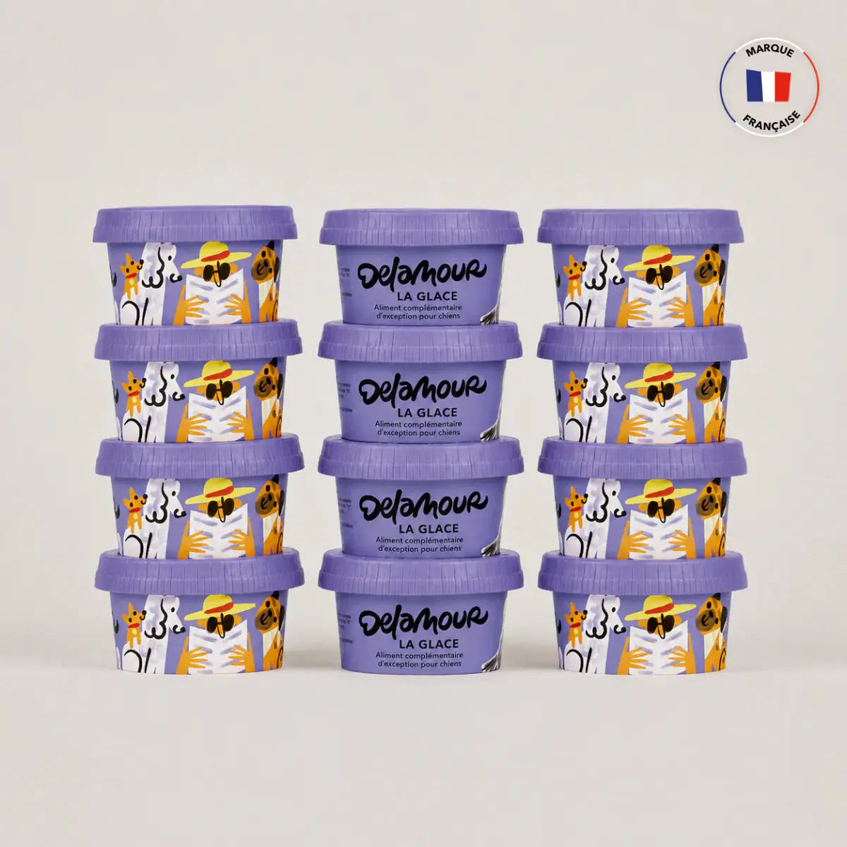 Delamour - Glace chien - Myrtille DELAMOUR