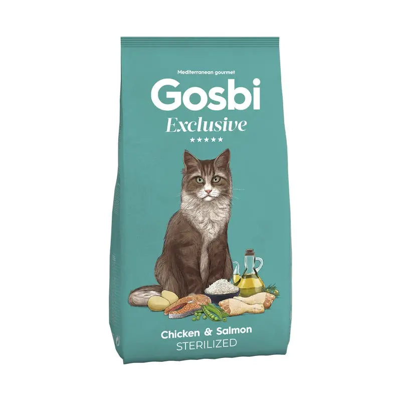 GOSBI - Croquettes chat - exclusive cat Poulet Saumon Sterilisé GOSBI