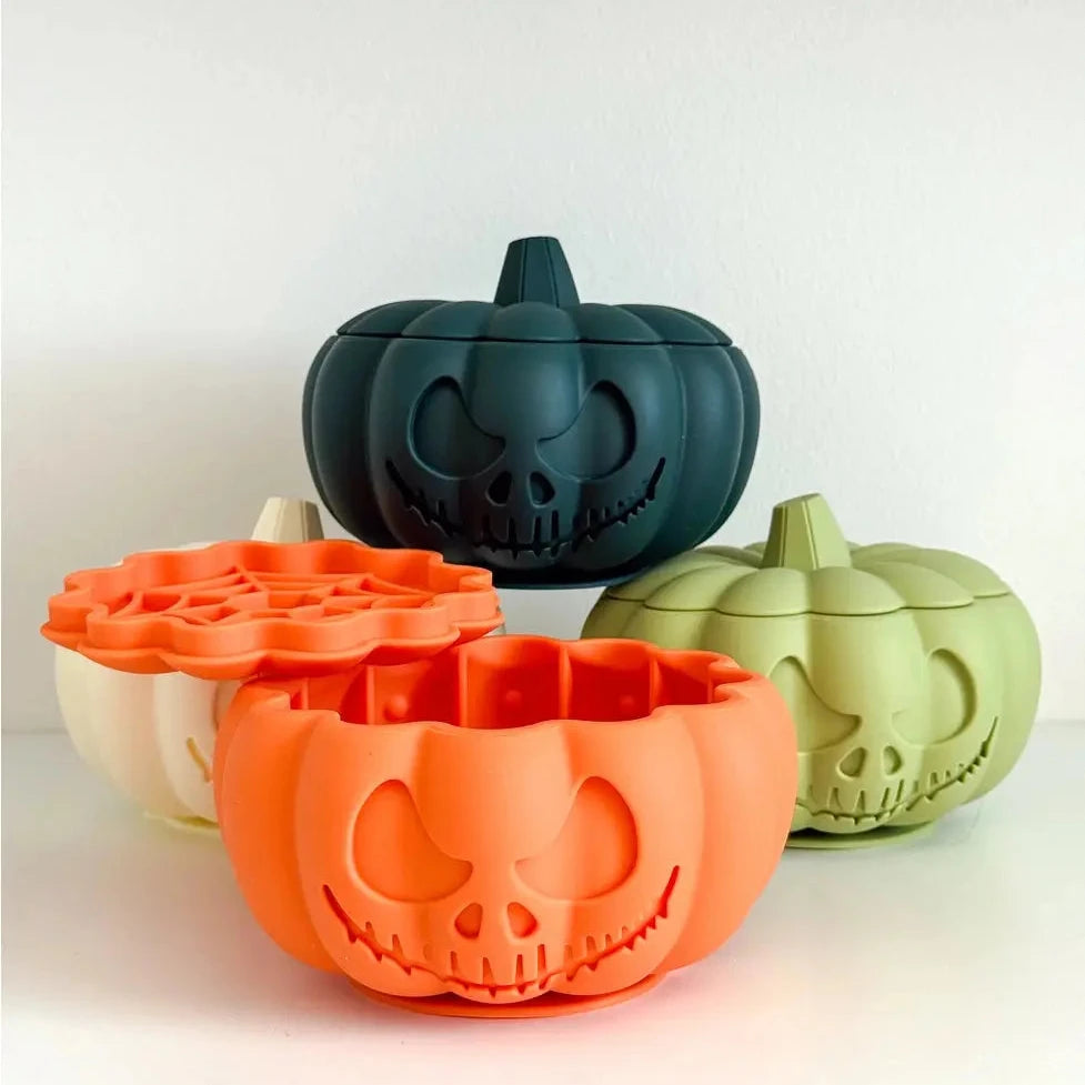 Gamelle Citrouille 3-en-1 – Anti-glouton, léchage & occupation pour chien ZIPPYPAWS