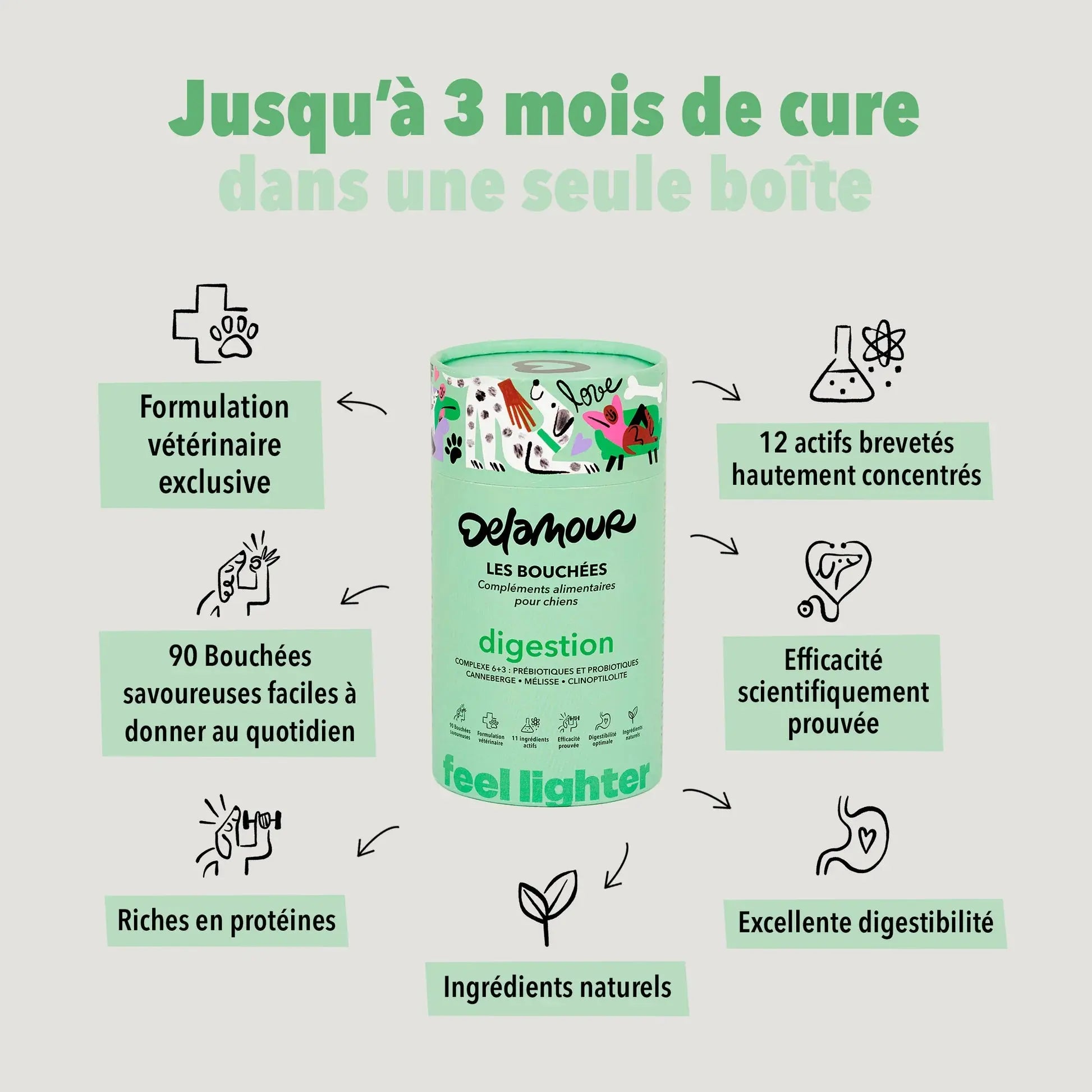 Les bouchées digestion DELAMOUR