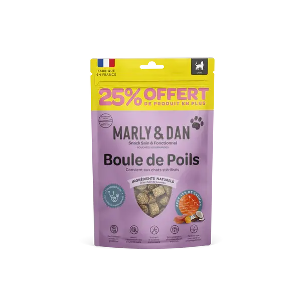 Marly & Dan - Friandises Anti Boules de Poils Marly & Dan