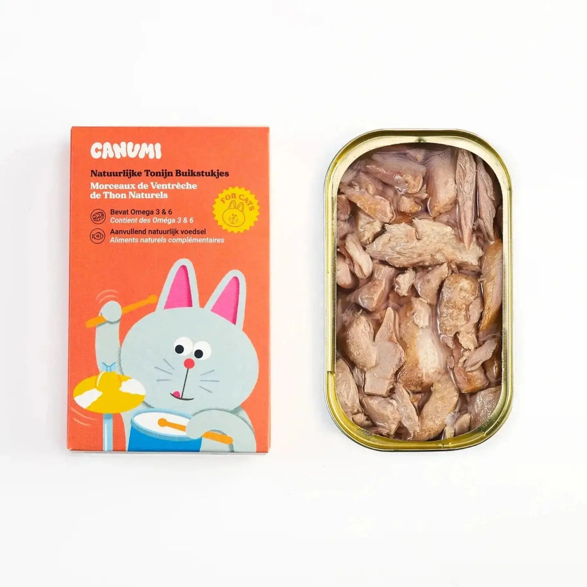 Morceaux de Ventrèche de Thon Naturels pour chat - Canumi CANUMI