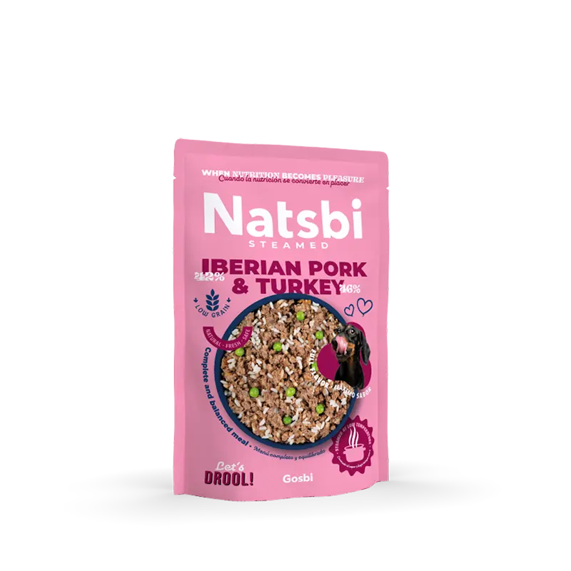 Natsbi Porc Ibérique et Dinde Vapeur NATSBI