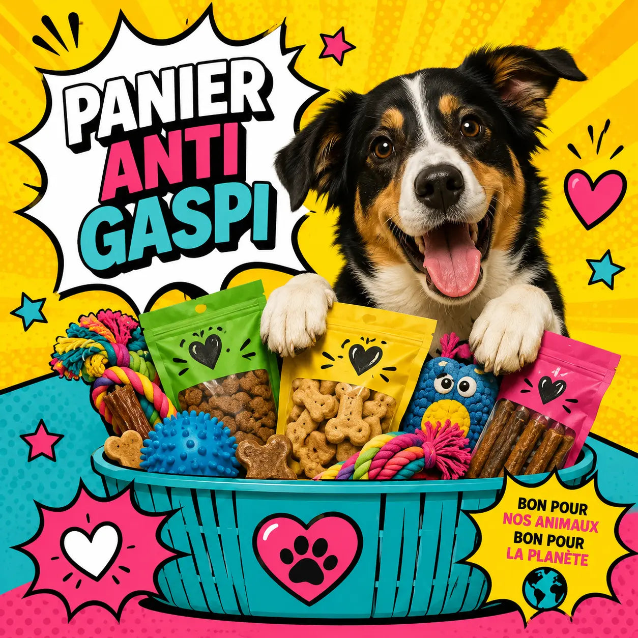 Panier Anti-Gaspi DOG & CAT ETOILES