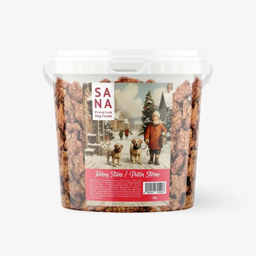 SANADOG – étoiles de Noel - seau 1kg SANADOG