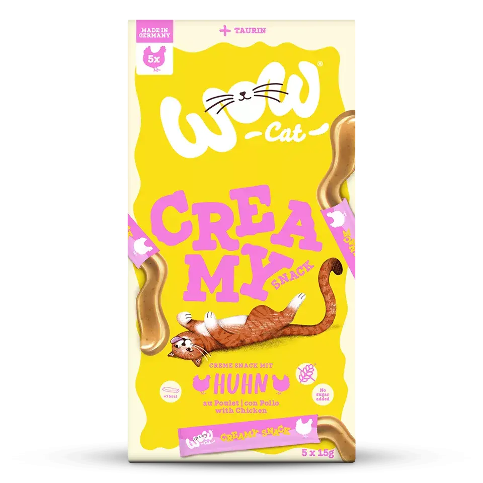 WOW - Creamy Snack Poulet  pour chat WOW