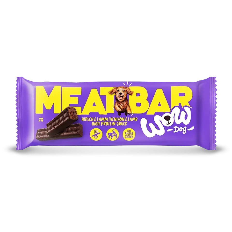 WOW -  Meat Bar Cerf & Agneau pour chien WOW