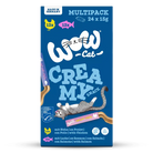 WOW - Multipack Creamy Snack Poulet & Saumon pour chat WOW