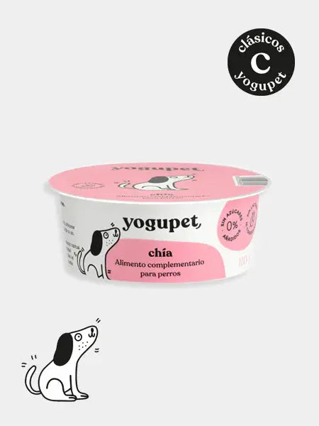 Yaourt sans lactose pour chien - Grains de Chia - Yogupet YOGUPET