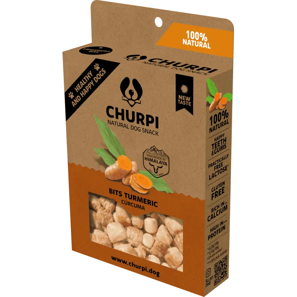 bouchées soufflées au fromage de Yak et Curcuma CHURPI