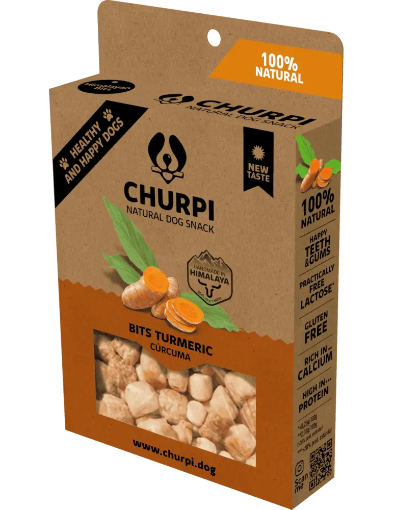 bouchées soufflées au fromage de Yak et Curcuma CHURPI